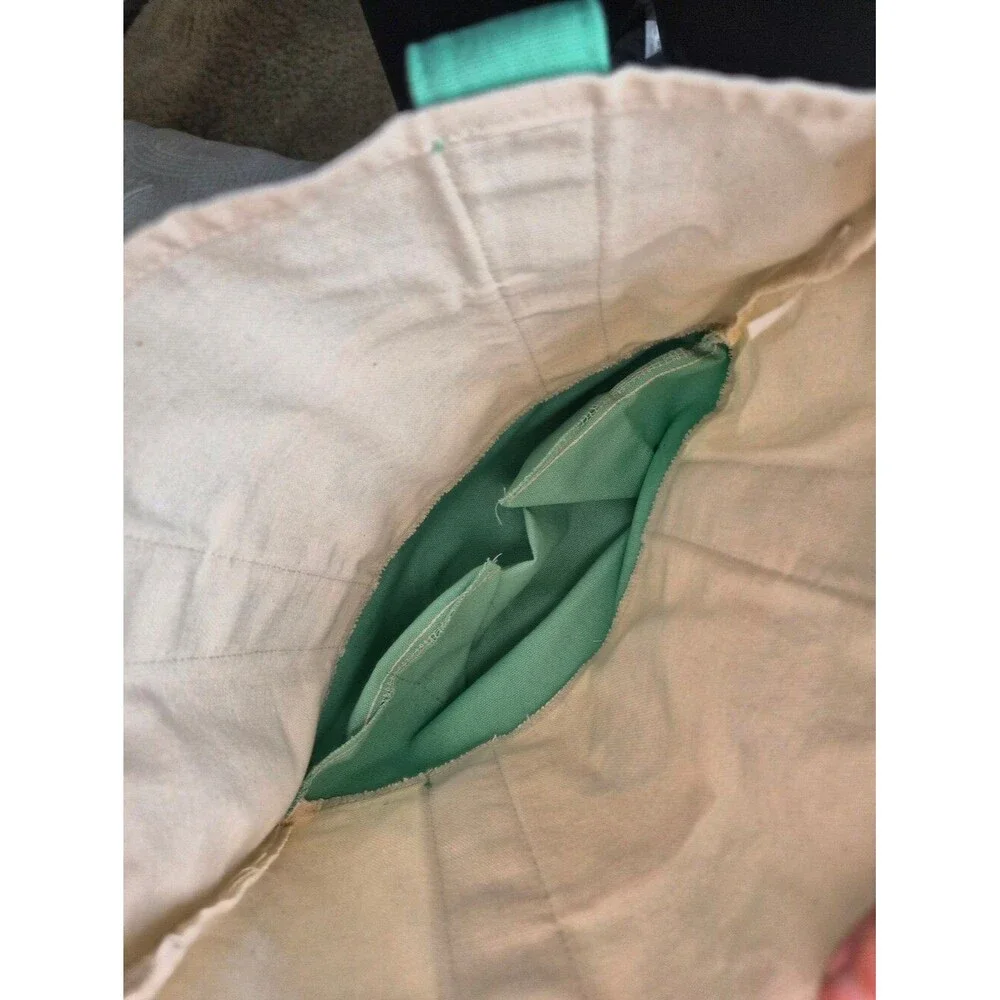 EUC Trader Joe's Canvas Mini Tote Bag Mint Green Pastel Pink Bundle